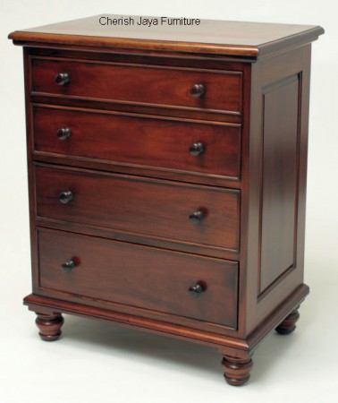 Code: BSC 114-M Name: Chest of Drawer Col Small Size: W=80 X D=54 X H=100 cm Wood: Solid Mahogany﻿